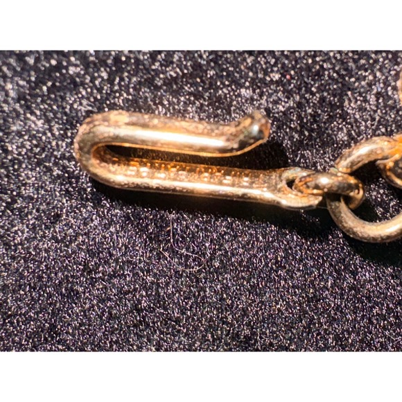 Trifari Gold Tone Teardrop Necklace with Rhinestones Choker Style - Picture 13 of 13